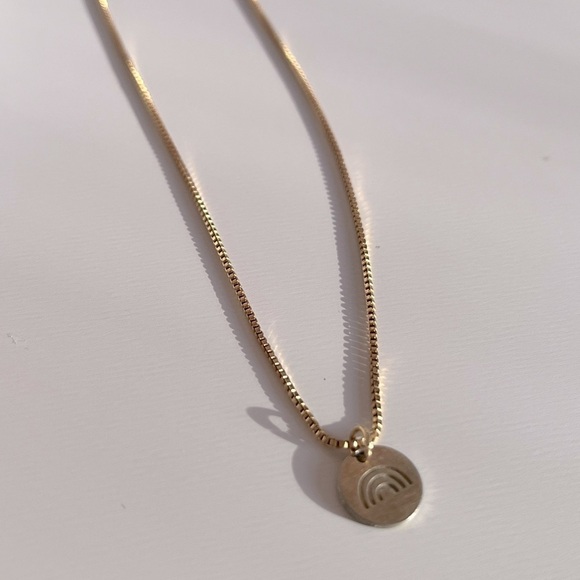2/$20 ✨🌈 Rainbow Charm Gold Plated Dainty Necklace - Picture 5 of 7